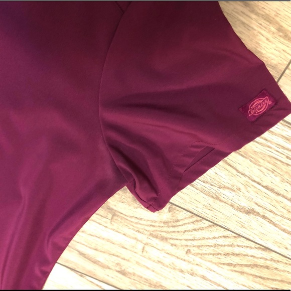 Dickies EDS Essentials Wine Scrubs Medium Top and Large Natural Rise Bottoms - Picture 5 of 9